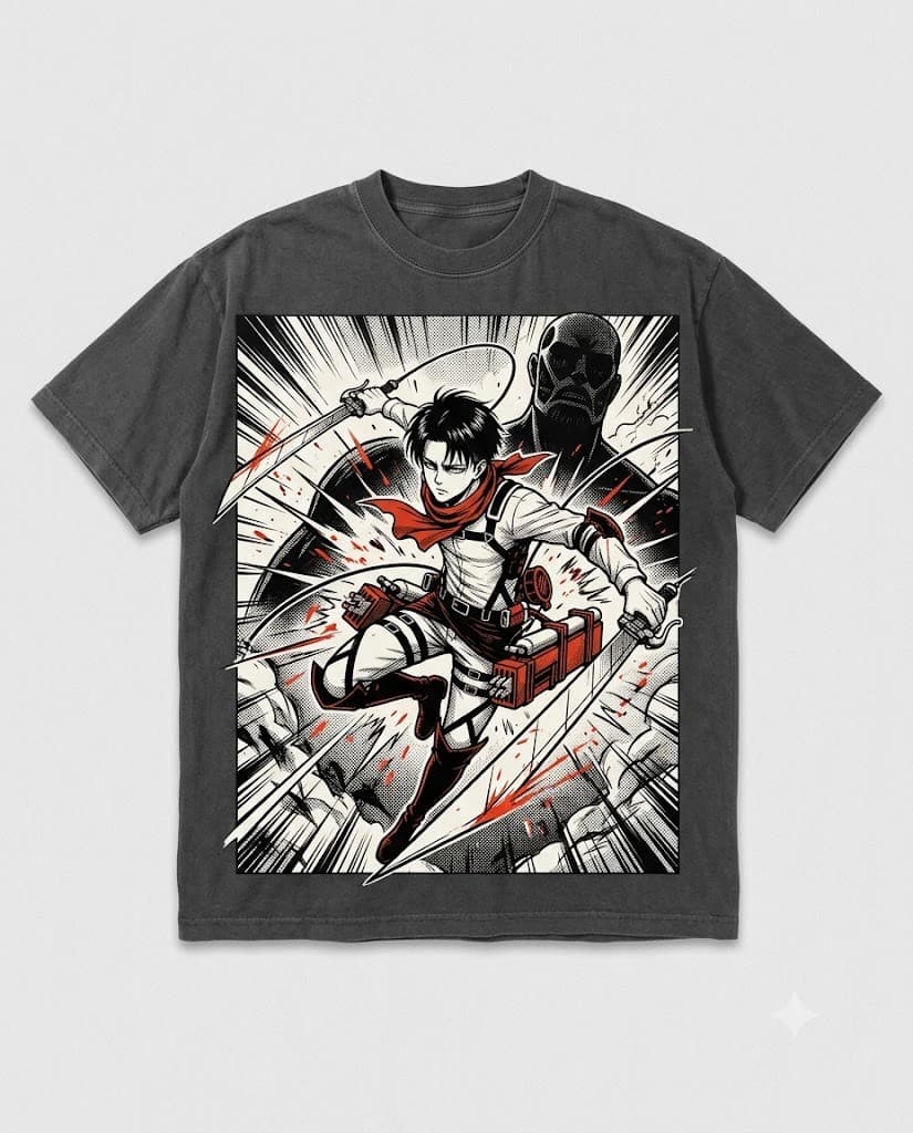 Wings of Freedom Tee in Faded Charcoal, front. Nawaweeb Sumi-e clan